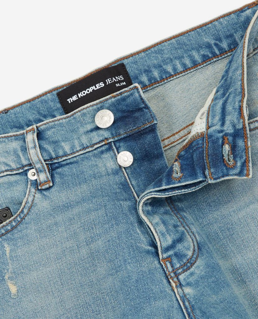 THE KOOPLES - Quần jeans nam denim Light Blue