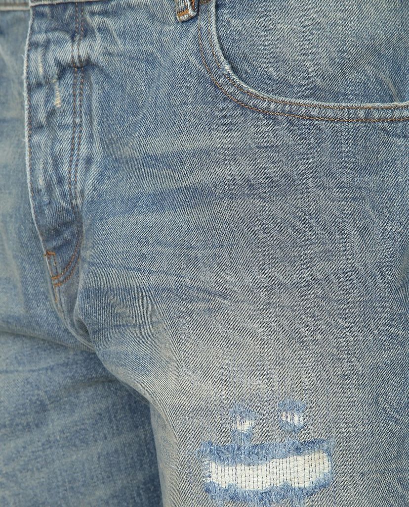 THE KOOPLES - Quần shorts jeans nam wash bạc