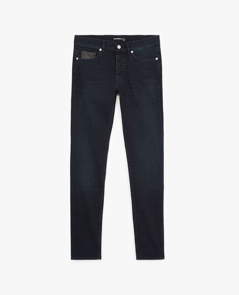 THE KOOPLES - Quần jeans nam phom slim fit Blue Jeans