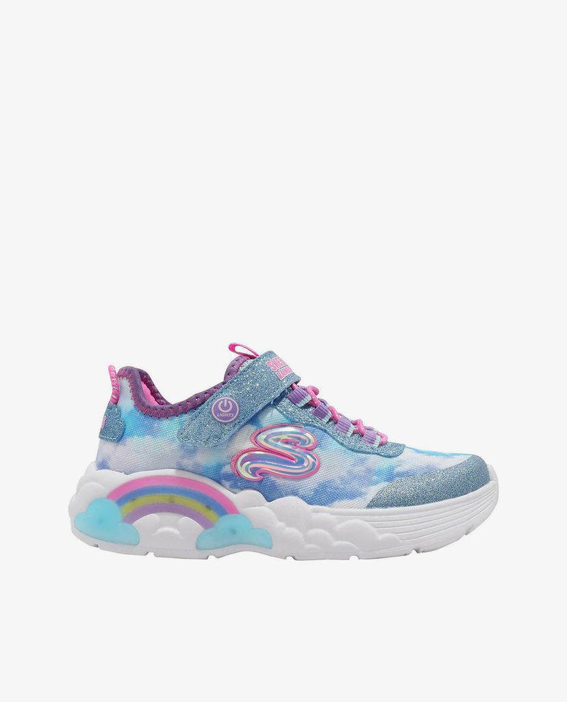 SKECHERS - Giày sneaker trẻ em S Lights Rainbow Racer