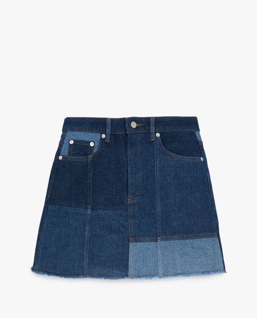 THE KOOPLES - Chân váy mini chữ A Patchwork