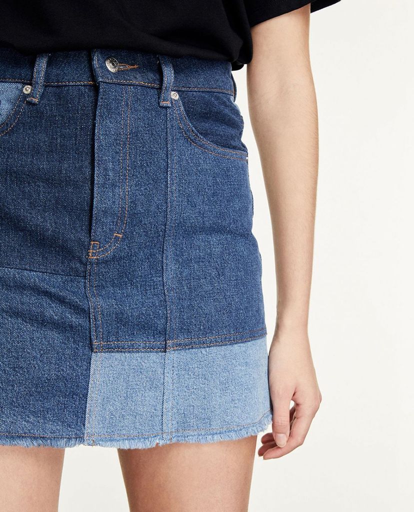 THE KOOPLES - Chân váy mini chữ A Patchwork