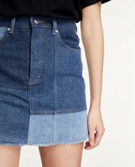THE KOOPLES - Chân váy mini chữ A Patchwork