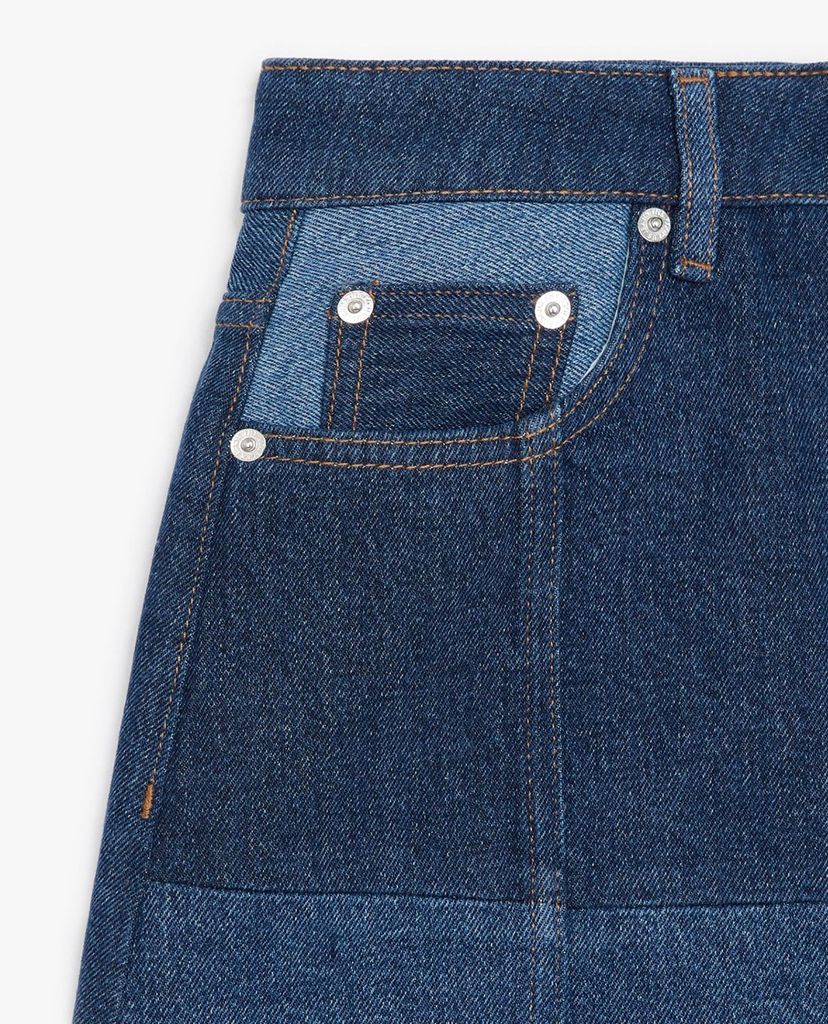 THE KOOPLES - Chân váy mini chữ A Patchwork