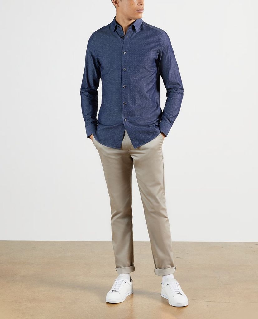 TED BAKER - Áo sơ mi nam tay dài LS Plain Dobby