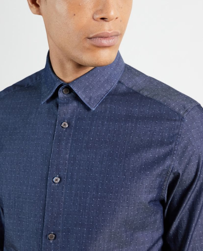 TED BAKER - Áo sơ mi nam tay dài LS Plain Dobby