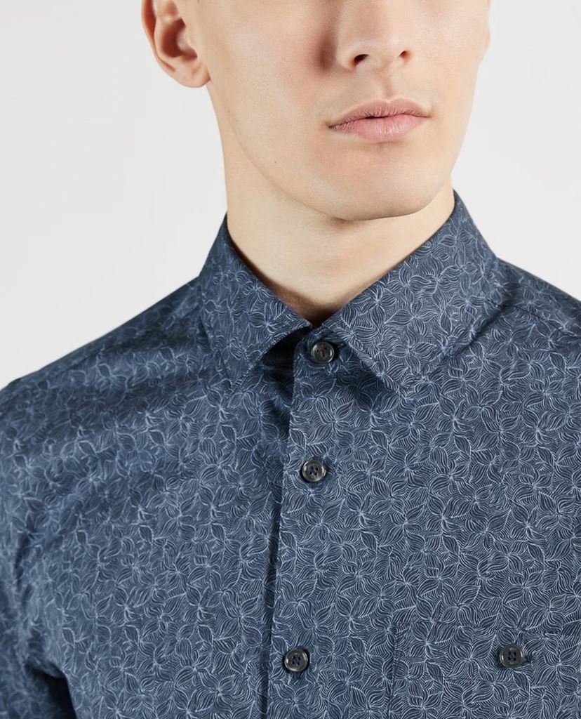 TED BAKER - Áo sơ mi nam tay dài in hoa Floden