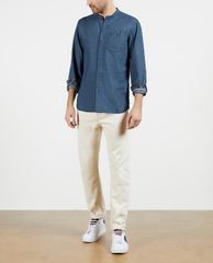 TED BAKER - Áo sơ mi nam tay dài cổ trụ Hyon