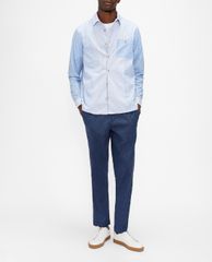 TED BAKER - Áo sơ mi nam tay dài kẻ sọc LS Mix Starrin