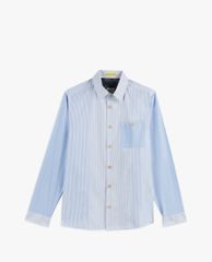 TED BAKER - Áo sơ mi nam tay dài kẻ sọc LS Mix Starrin