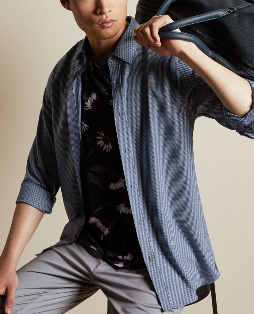 TED BAKER - Áo sơ mi nam tay dài Velos