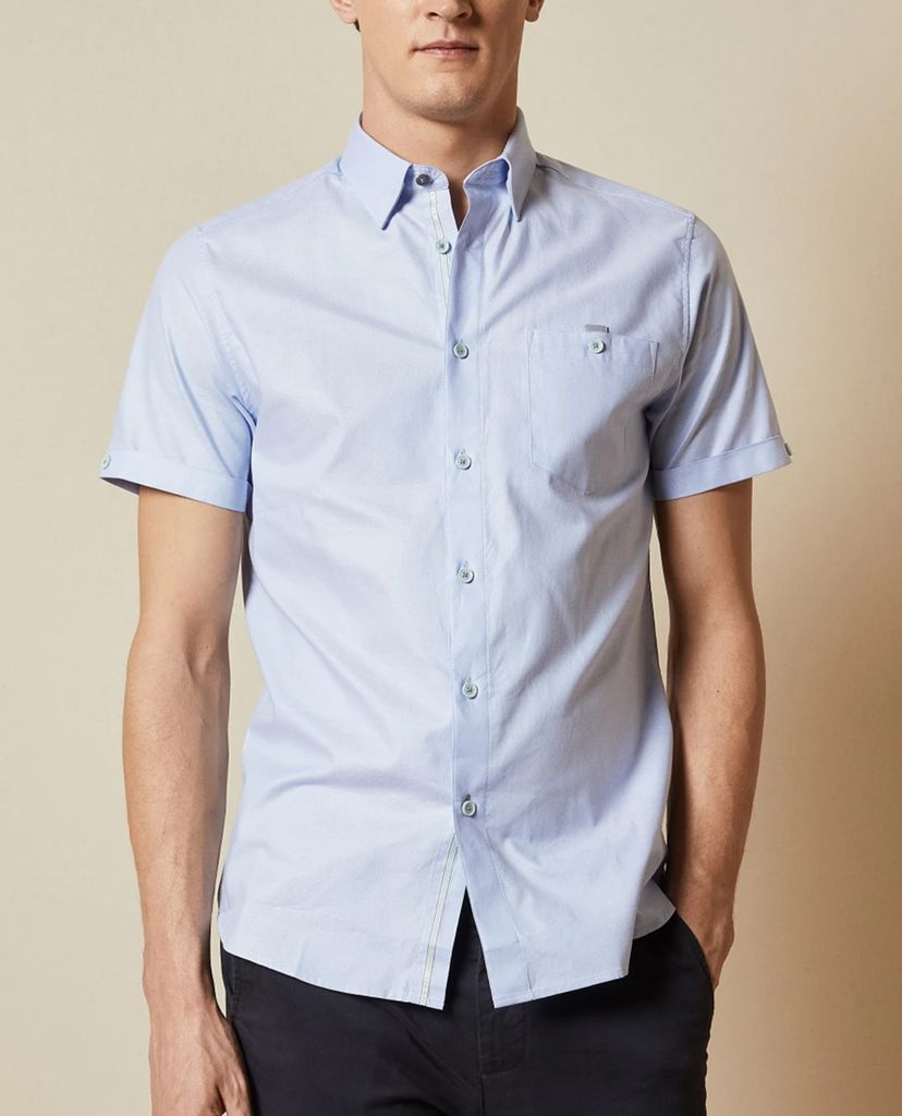TED BAKER - Áo sơ mi nam tay ngắn Yesso