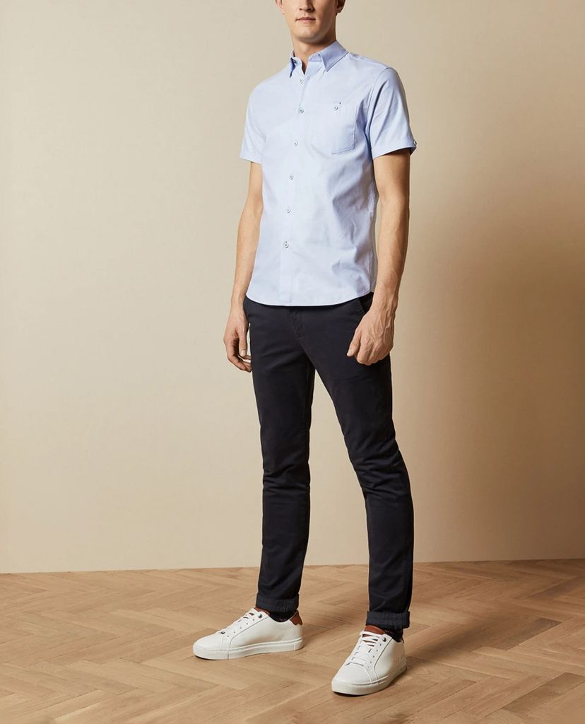 TED BAKER - Áo sơ mi nam tay ngắn Yesso