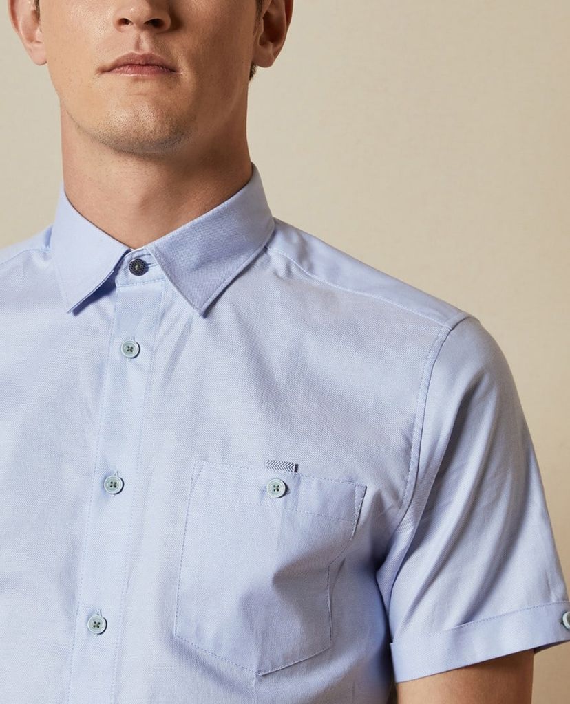 TED BAKER - Áo sơ mi nam tay ngắn Yesso