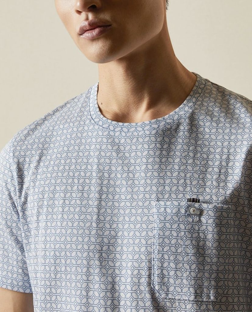 TED BAKER - Áo thun nam tay ngắn Instent