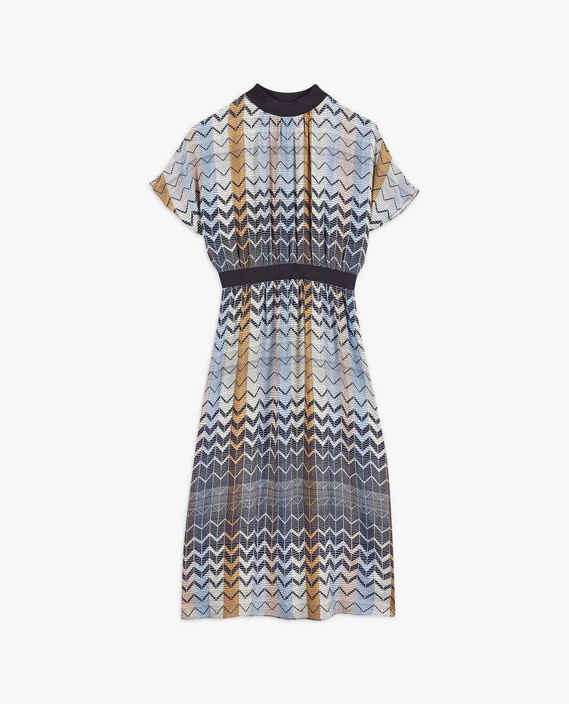 TED BAKER - Đầm midi cổ tròn tay ngắn Samii