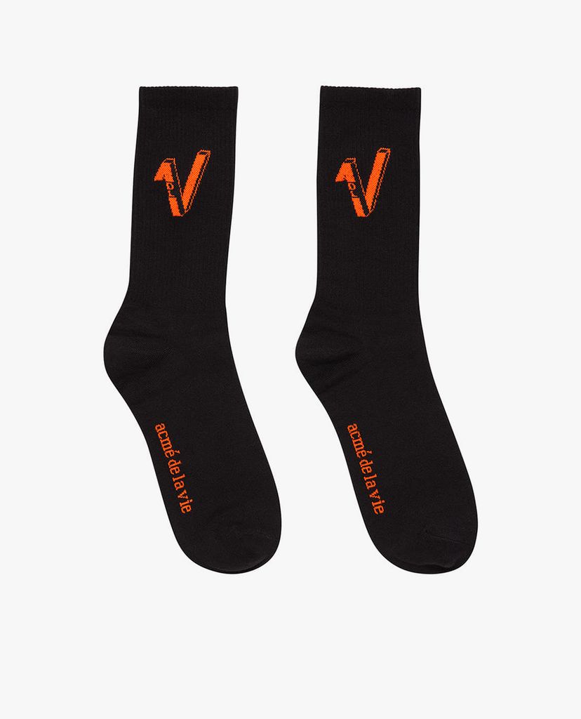 ADLV - Vớ cổ cao V Logo Casual