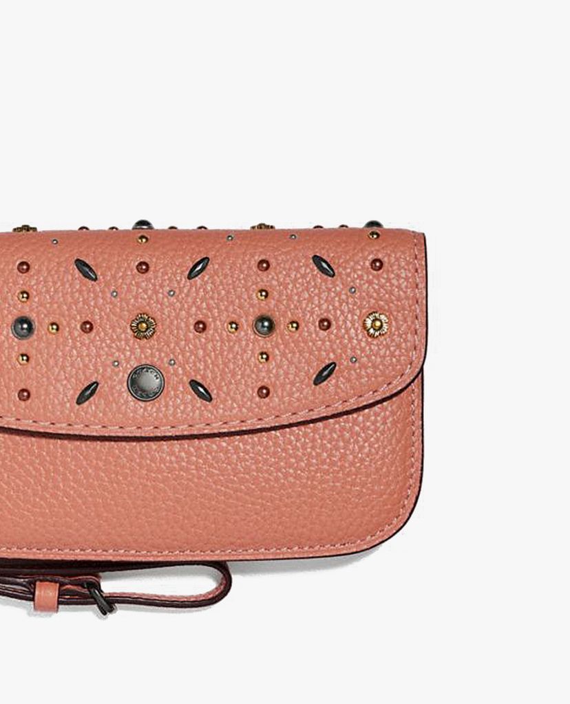 COACH - Ví cầm tay nữ đính cườm Prairie Rivets