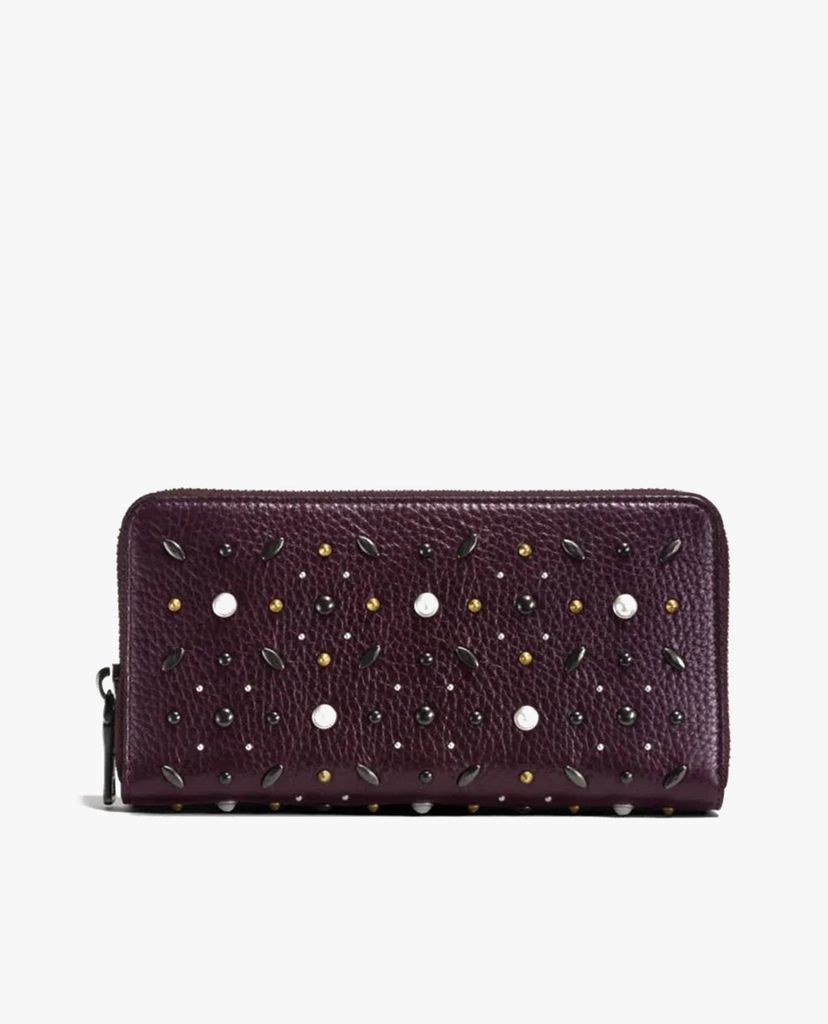 COACH - Ví nữ chữ nhật đính cườm Accordion