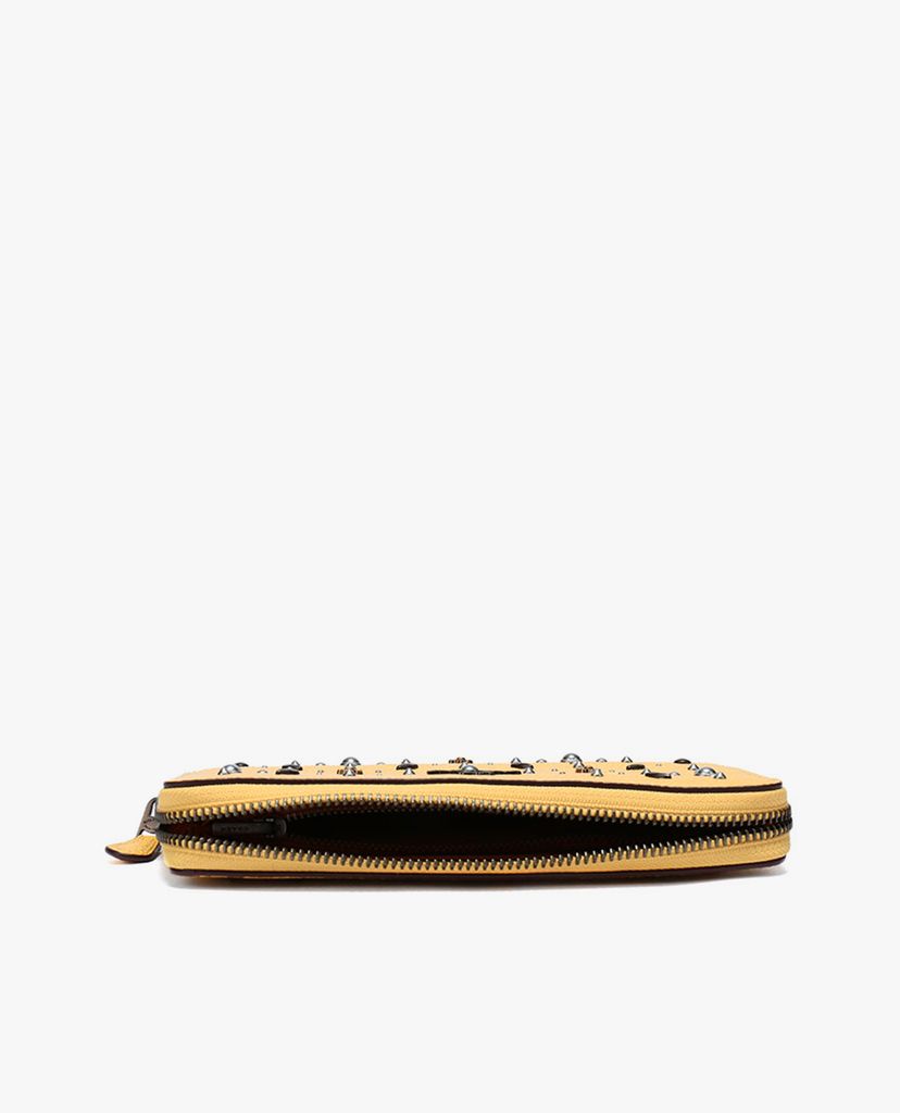 COACH - Ví nữ chữ nhật đính cườm Sunflower Polished