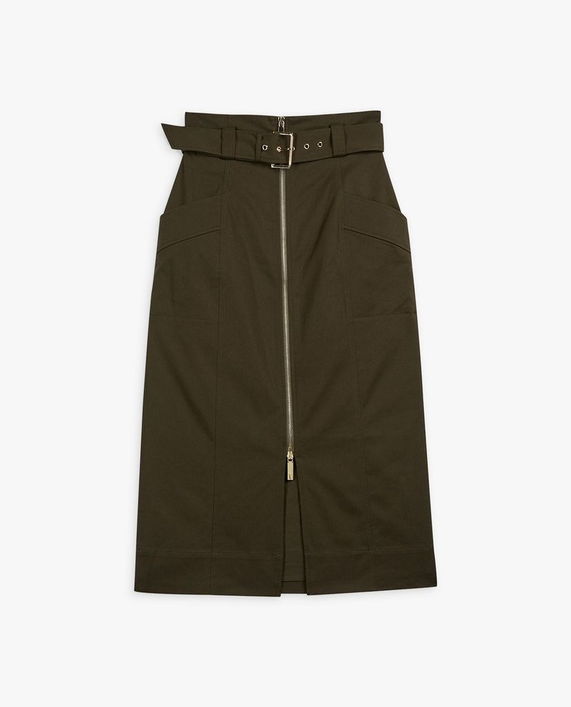 TED BAKER - Chân váy bút chì phối zip Janiis