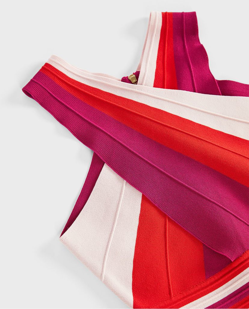 TED BAKER - Đầm mini sát nách cổ yếm Hadliy