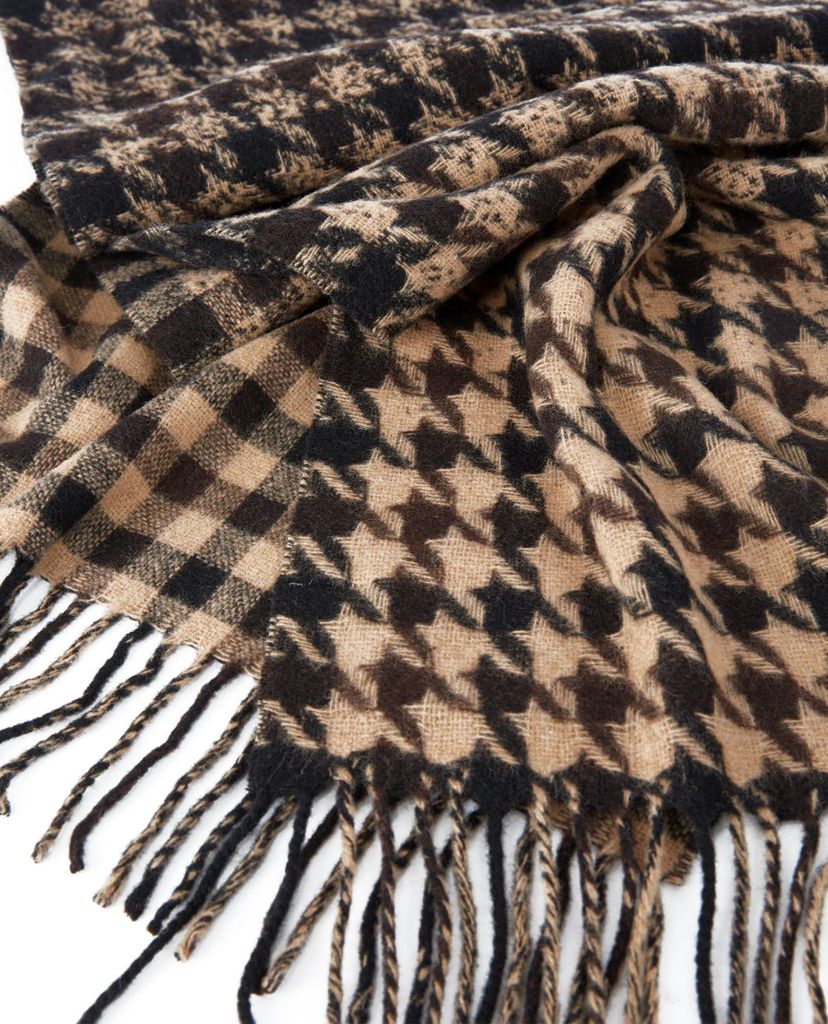 THE KOOPLES - Khăn choàng nữ tua rua Houndstooth