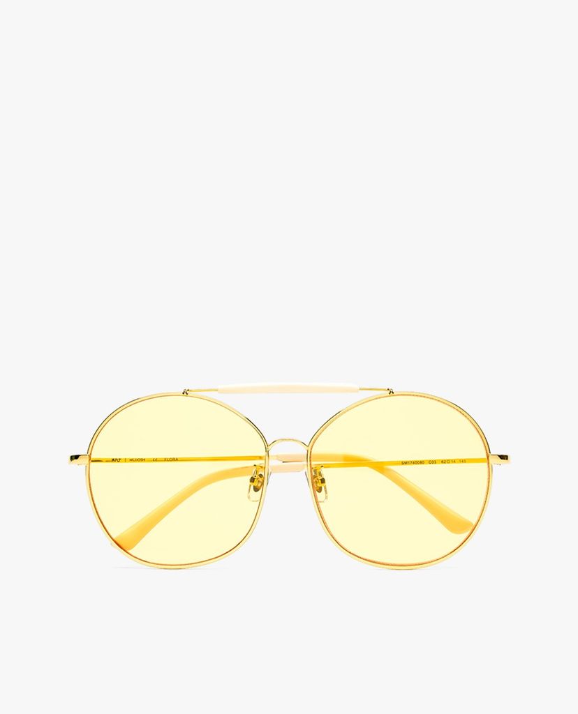 MUJOSH - Kính mát tròn oversized cách điệu cá tính