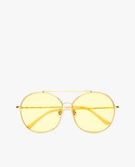 MUJOSH - Kính mát tròn oversized cách điệu cá tính
