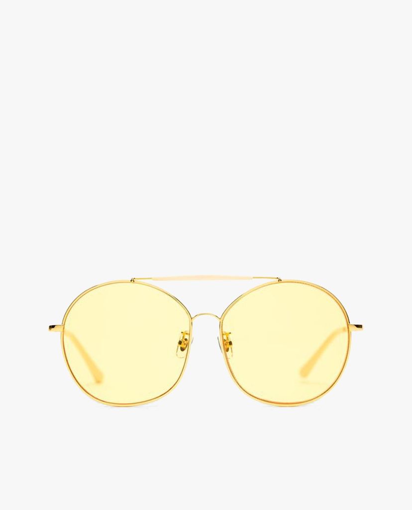 MUJOSH - Kính mát tròn oversized cách điệu cá tính