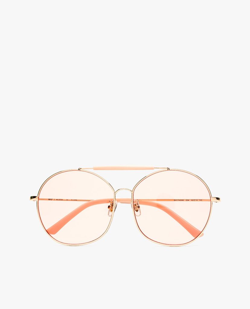 MUJOSH - Kính mát tròn oversized cách điệu cá tính