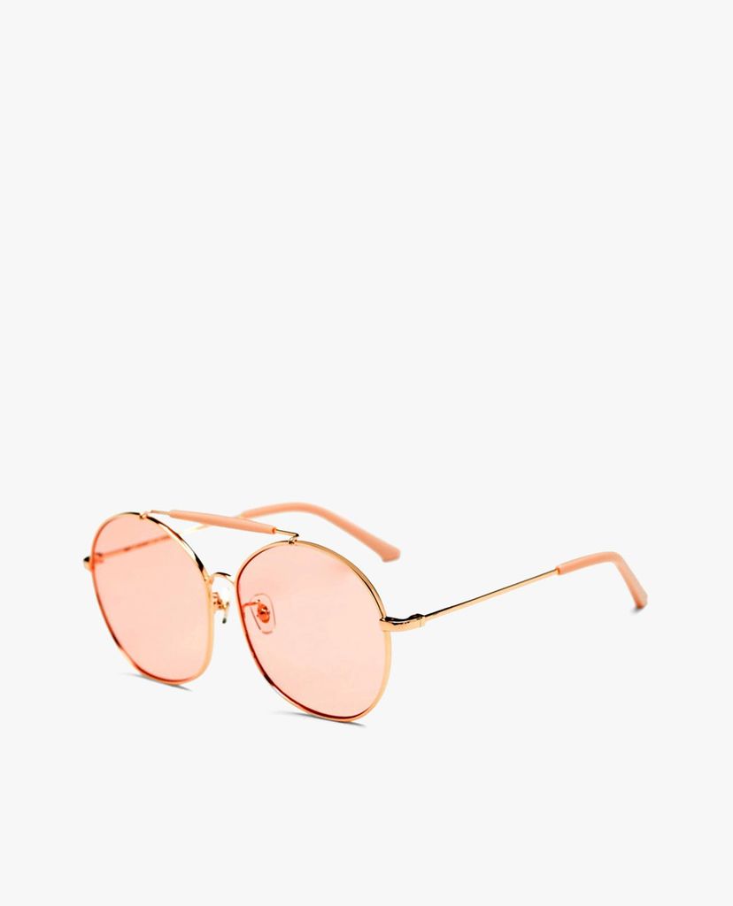 MUJOSH - Kính mát tròn oversized cách điệu cá tính