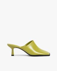CHARLES & KEITH - Giày cao gót mũi tròn Covered Mules