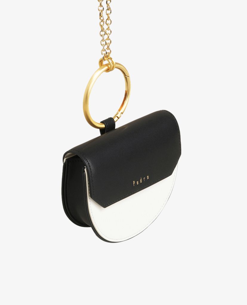PEDRO - Ví nữ đựng name card hình bán nguyệt Chain Strap