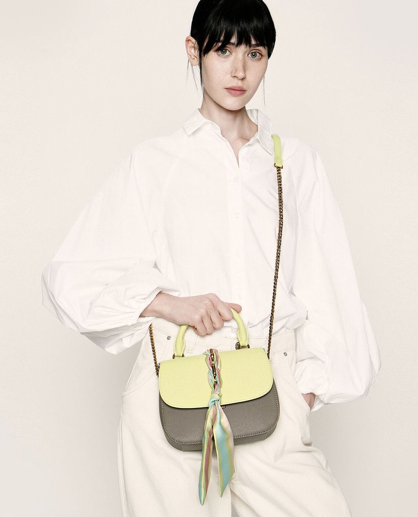 CHARLES & KEITH - Túi xách tay nắp gập Braided Front Flap