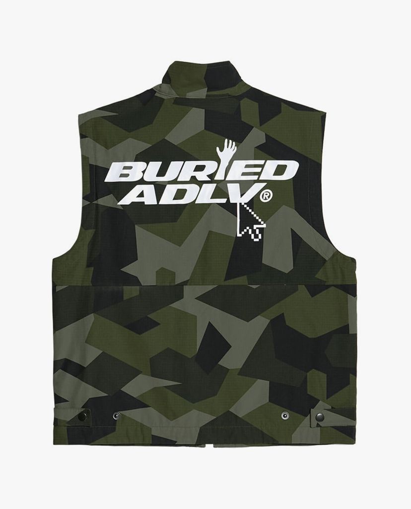 ADLV - Áo khoác sát nách phối zip BA x ADLV Outpocket Vest Indigo