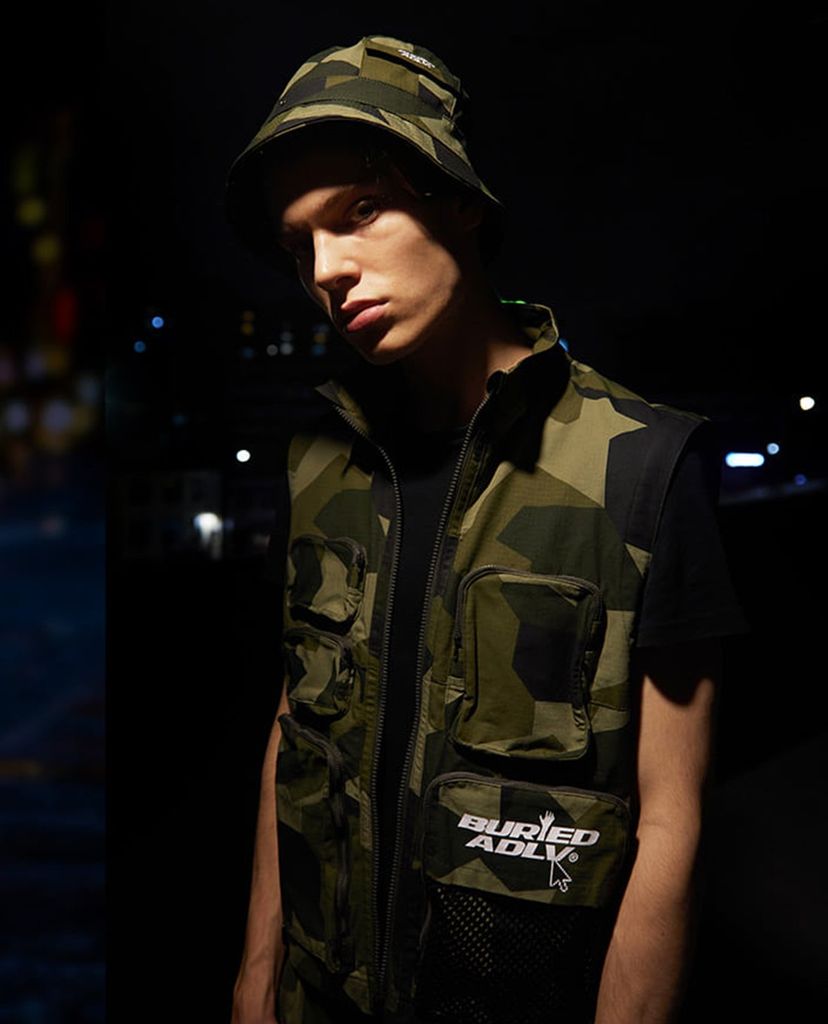 ADLV - Áo khoác sát nách phối zip BA x ADLV Outpocket Vest Indigo