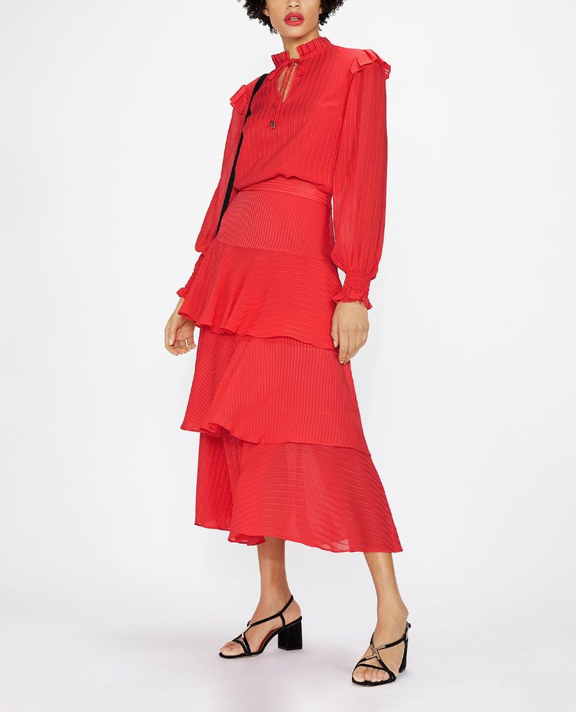 TED BAKER - Áo kiểu nữ tay dài cổ V Camilmi