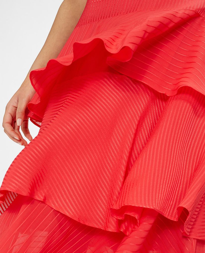 TED BAKER - Chân váy midi xếp tầng Enok
