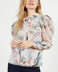 TED BAKER - Áo kiểu nữ cổ tròn tay dài Aangeli