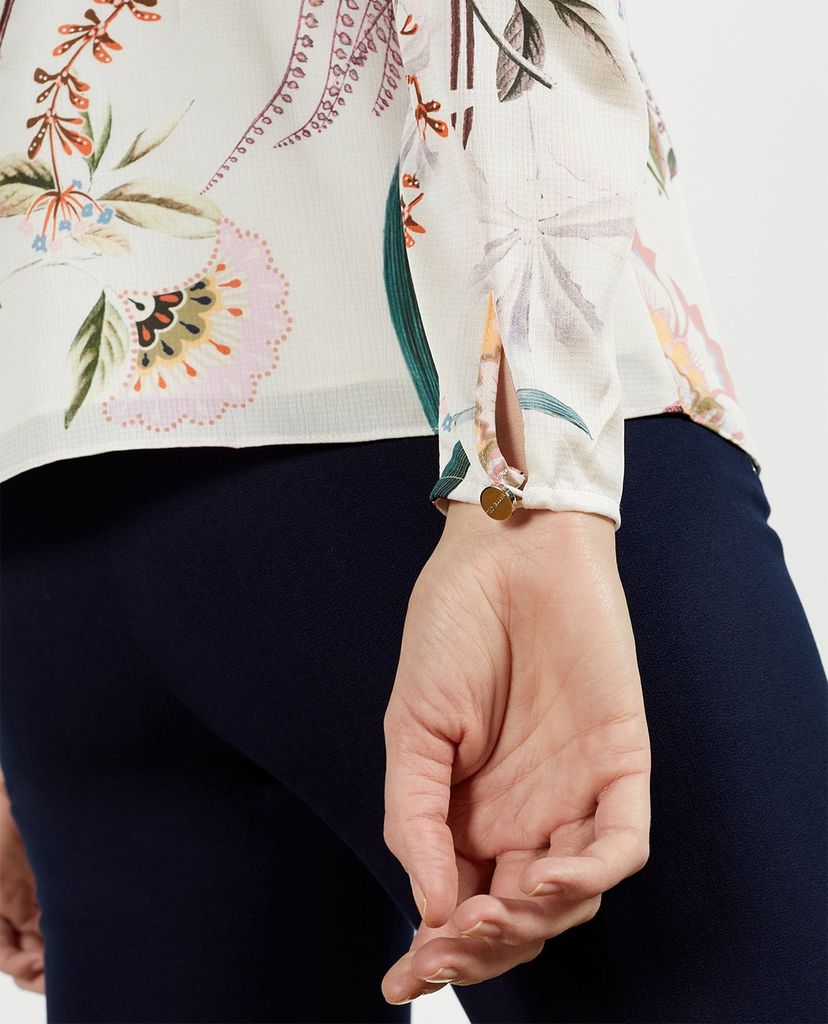 TED BAKER - Áo kiểu nữ cổ tròn tay dài Aangeli