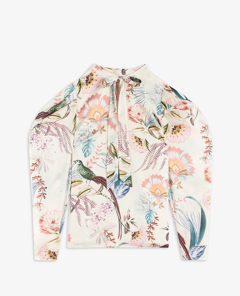 TED BAKER - Áo kiểu nữ cổ tròn tay dài Aangeli