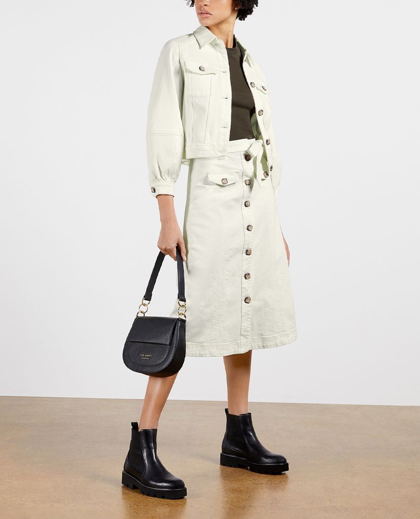 TED BAKER - Chân váy midi phối nút cài Xandra