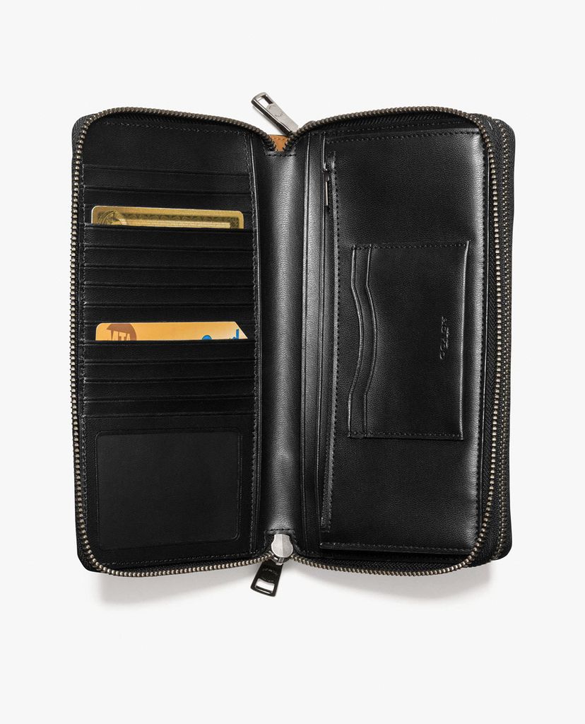 COACH - Ví cầm tay nữ hình chữ nhật Double Zip Travel Organizer