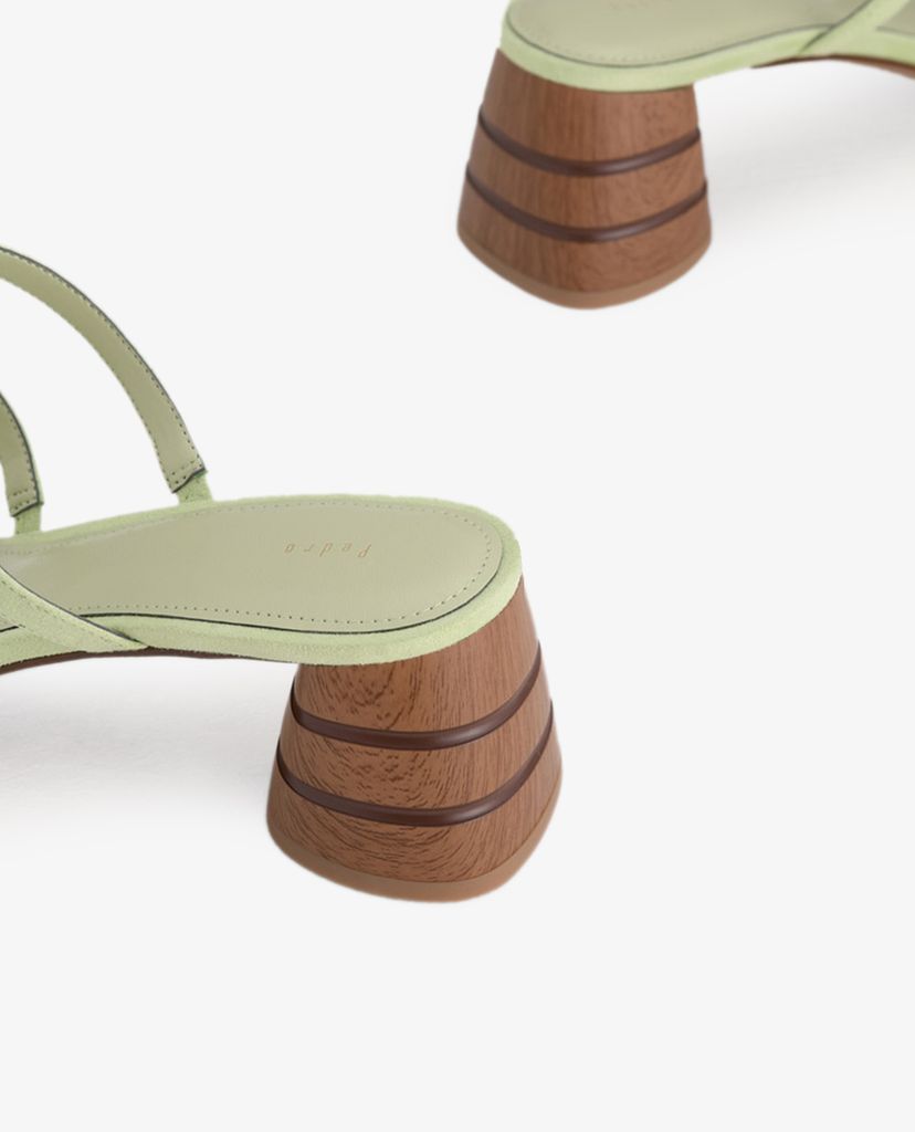 PEDRO - Giày cao gót quai ngang đế trụ Strappy