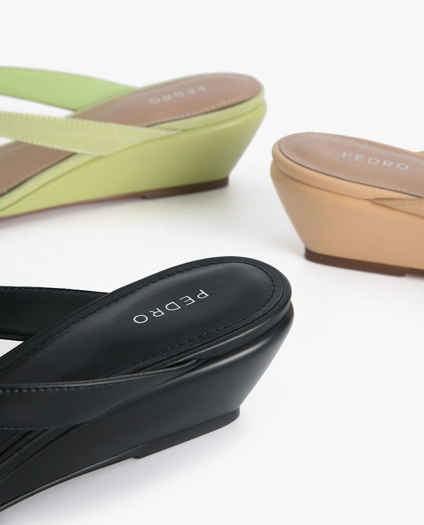 PEDRO - Giày đế xuồng hở mũi Strappy Slip On