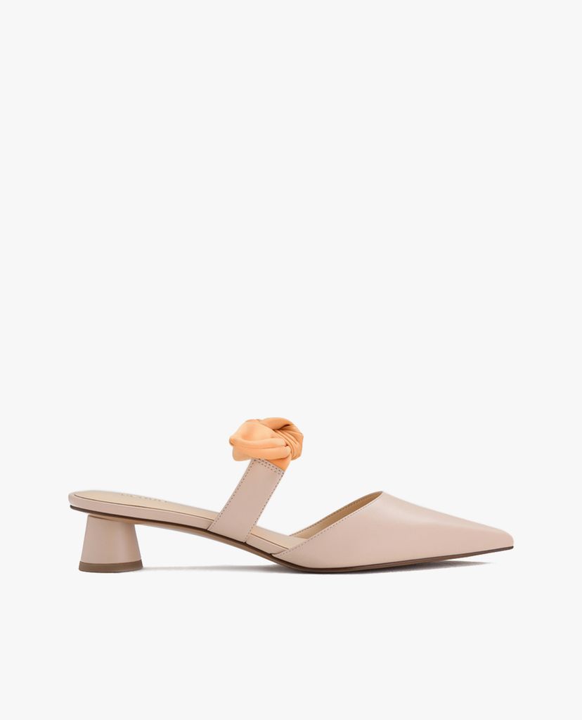 PEDRO - Giày cao gót mũi nhọn hở gót Knotted Pointed Toe Mules
