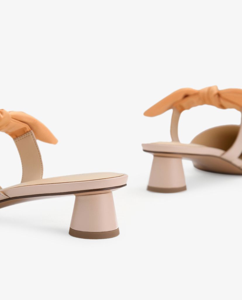 PEDRO - Giày cao gót mũi nhọn hở gót Knotted Pointed Toe Mules