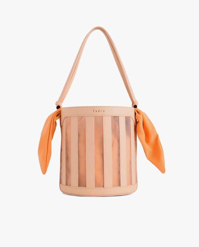 PEDRO - Túi rút dây hình trụ Striped Bucket