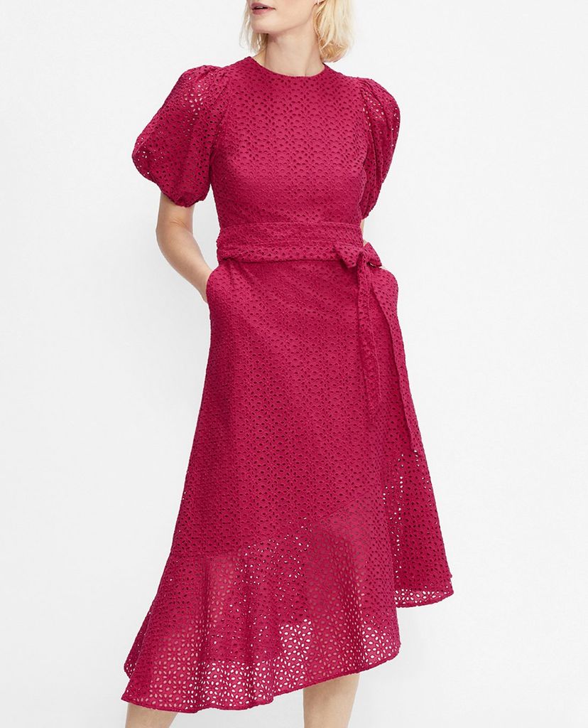 TED BAKER - Đầm midi ngắn tay lệch tà Belllaa